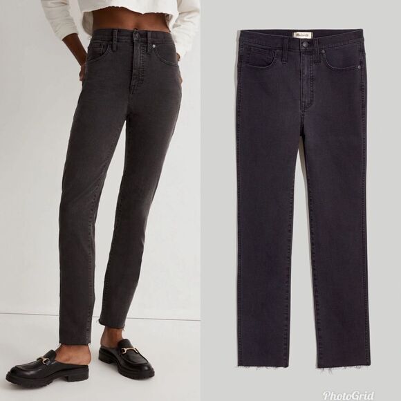 Madewell Stovepipe Jeans in Banberry Wash: Raw-Hem Edition - Picture 1 of 9